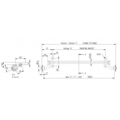 KNOTT FRENSİZ TORSİYONLU DİNGİL 1100 MM BAĞLANTI