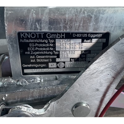 KNOTT 750-1400 KG V MODEL FRENLİ KAPLİN KFL 14A-GF