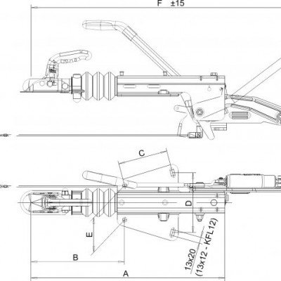 KNOTT KARAVAN RÖMORK FRENLİ KAPLİN V MODEL 1100-2000 KG